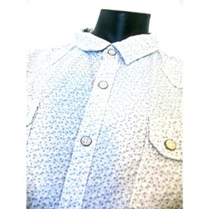 Vtg  OUTPOST MAKERS Western button down PATTERNED Button Dn Shirt 2XL